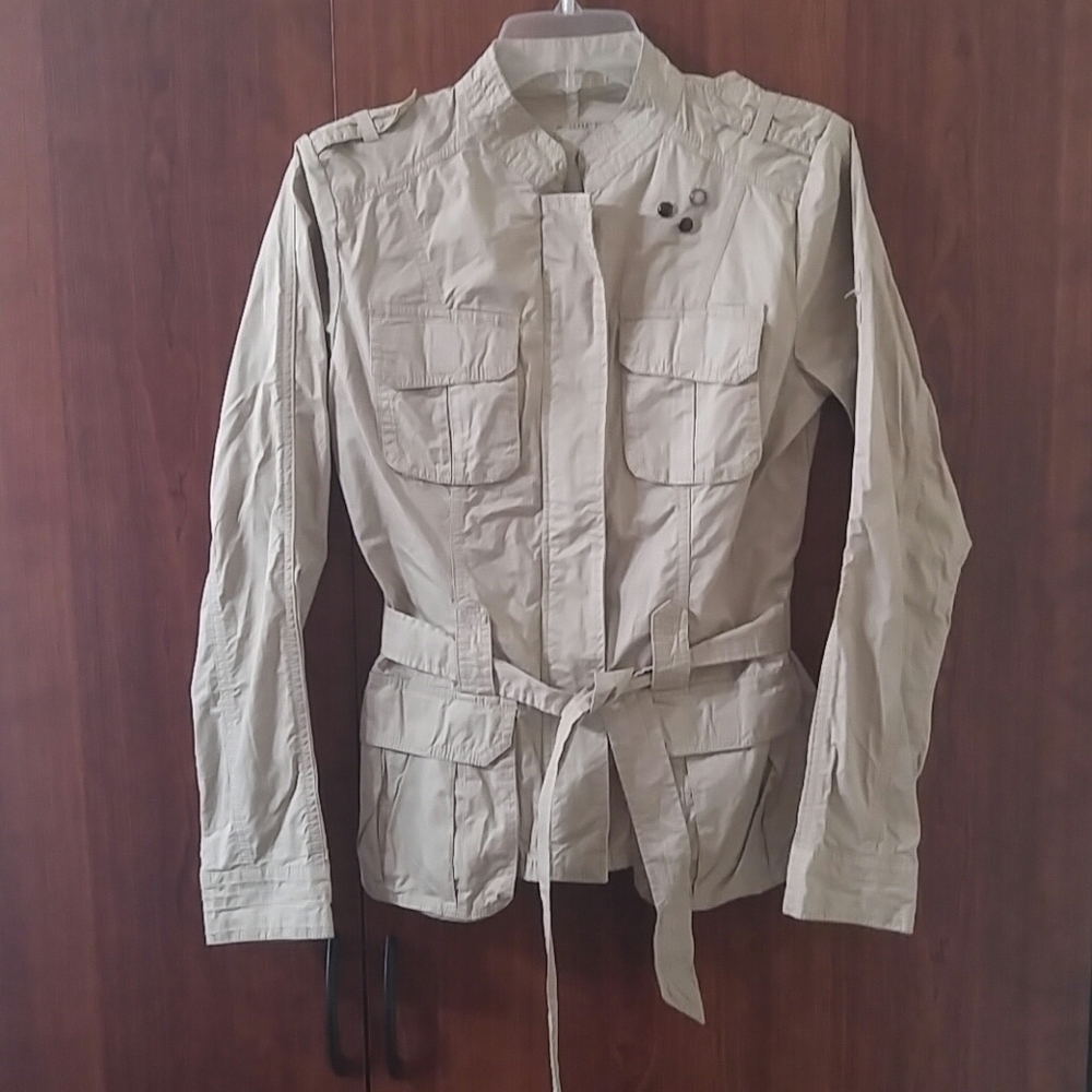 My Safari Envy belted khaki jacket size 1